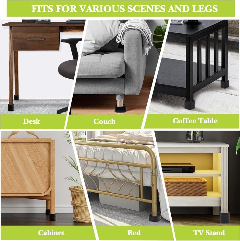 Durable Elevate Furniture Lifter Set, Black, 12 Pack - Image 3