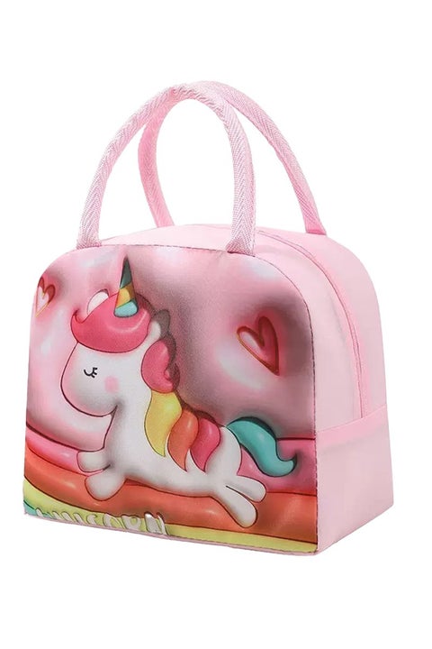 حقيبة يد معزولة معزولة Bento ، حقيبة يد صندوق الغداء ، حقيبة غداء قابلة لإعادة الاستخدام من الألومنيوم ، صندوق غداء سميك للأطفال 23 × 13x 19 سم