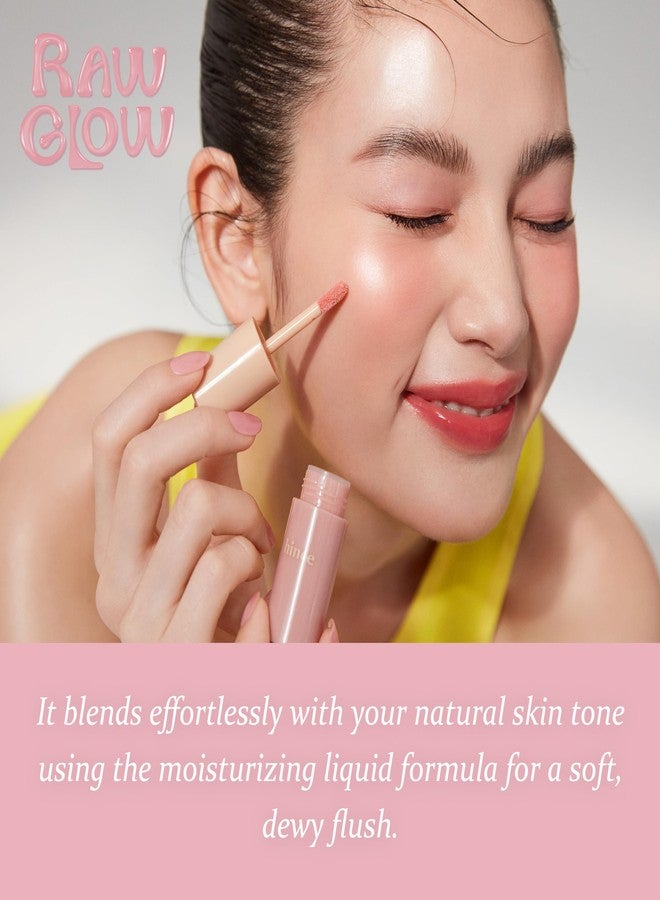 HINCE خدود سائلة لامعة من هينس 6 جرام لون خام أحمر خدود سائل نباتي لامع لون خدود شفاف جلد زجاجي خفيف الوزن أحمر خدود سائل خفيف الوزن ألوان مائية (هسكي موف، LC004)، 0.2 أونصة سائلة (عبوة من 1) - Image 5