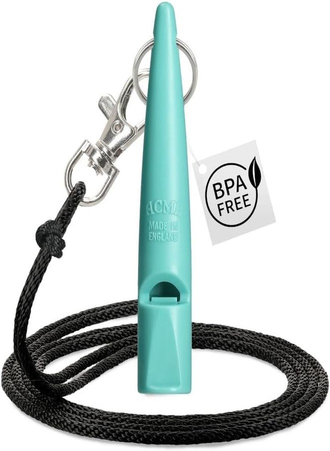 ACME 210.5 Professional Dog Training Whistle with Lanyard. BPA-Free Plastic. 90 dBA. Standardized 5700Hz Frequency for Smaller Dogs. Weatherproof. Made in The UK (Turquoise/Black) - Image 1