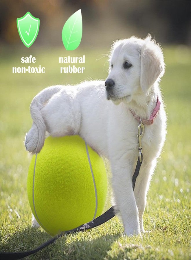 Banfeng Large Dog Tennis Ball - Giant 9.5" Interactive Puzzle Toy With Pump and Needle for Small, Medium, Large Dogs (Yellow) - Image 3