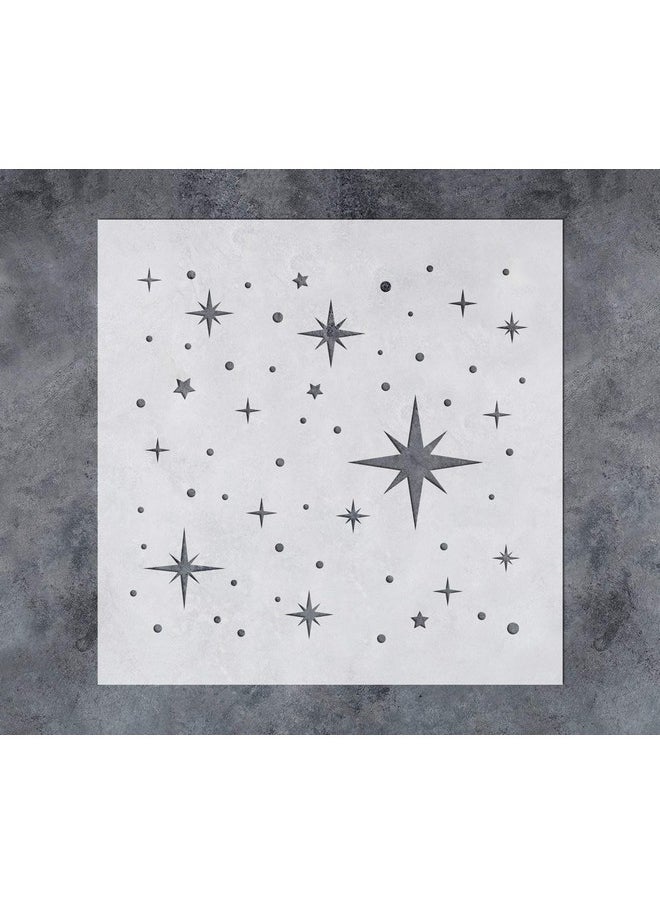 G GSS Designs Gss Designs Twinkle Star Stencil (12X12Inch) Reusable Mylar Template Stencils For Painting On Wall Wood Canvas Fabric Furniture (Sl104)  - Image 1