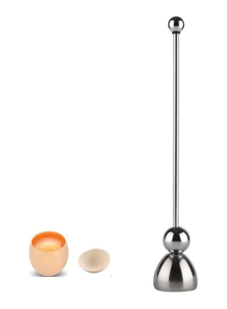 Oasisgalore Stainless Steel Egg Topper & Cracker - Tool for Soft or Hard Boiled Eggs  - Image 1