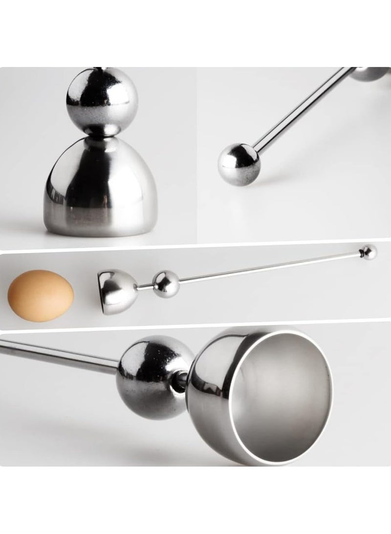 Oasisgalore Stainless Steel Egg Topper & Cracker - Tool for Soft or Hard Boiled Eggs  - Image 5