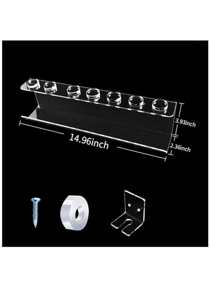 Generic Storag Holder For Dysoon Curling Iron Complet Acrylic Wall Mount Bracket Stand Storage Rack Tool For Home, Bathroom, Shelf Organizer  - Image 4