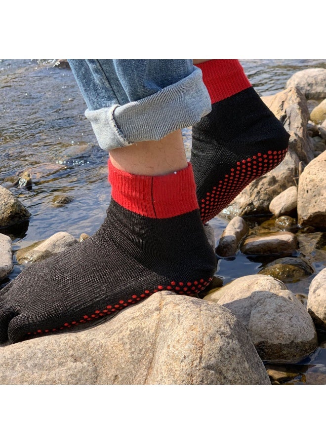 Level 5 Cut-Resistant Socks, Outdoor Protective Five-Toe Socks, Beach Anti-Slip Socks with Adhesive（One size）  - Image 5