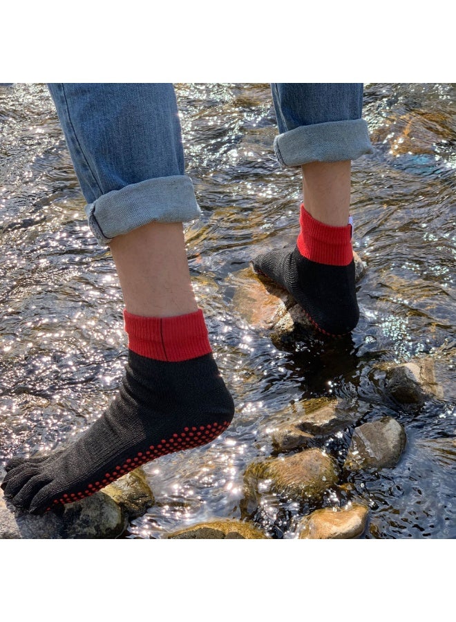 Level 5 Cut-Resistant Socks, Outdoor Protective Five-Toe Socks, Beach Anti-Slip Socks with Adhesive（One size）  - Image 4