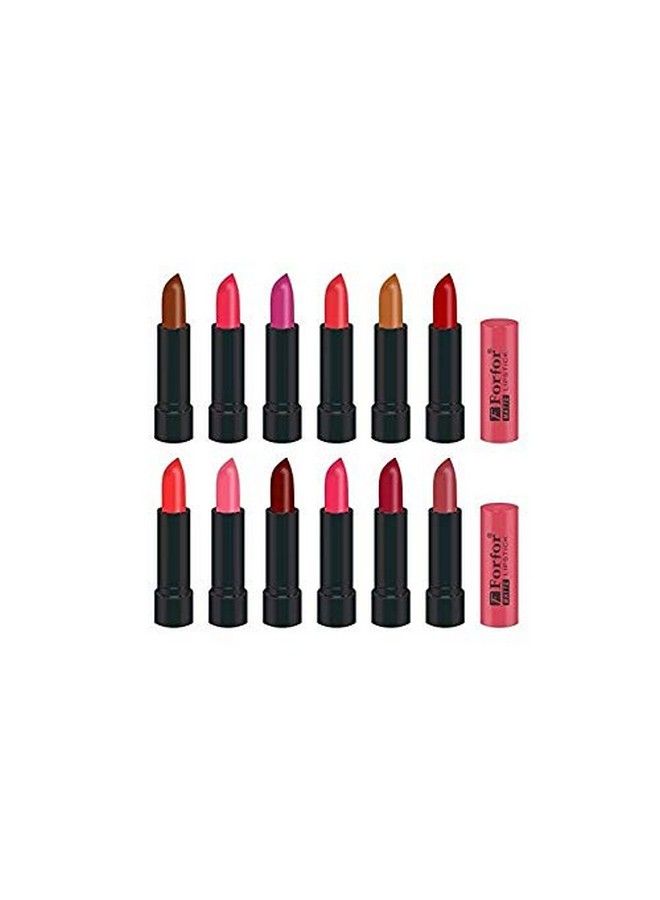 Forfor Stylish Lipstick Multi Color Combo (Set Of 12 Pcs) - Image 1