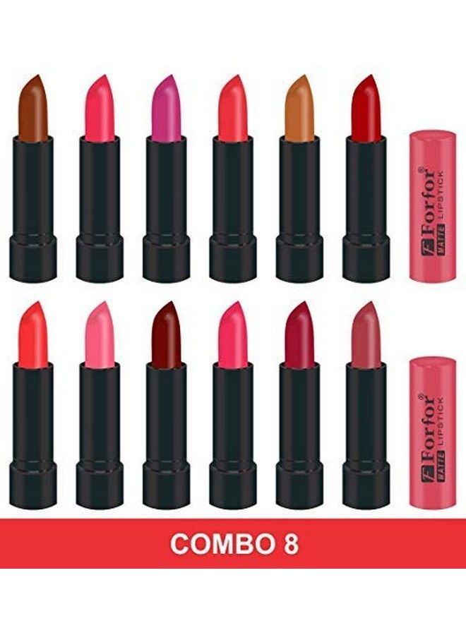 Forfor Stylish Lipstick Multi Color Combo (Set Of 12 Pcs) - Image 3
