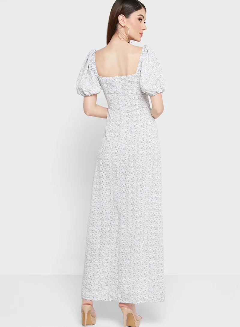 Miss Pap Cut Out Side Slit Dress