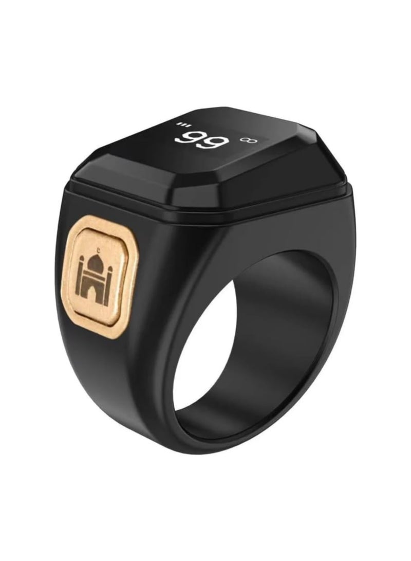 BSTWSH Smart Dhikr Ring: Tasbih Counter, Prayer Reminder, Bluetooth Connection, OLED Screen, 18mm Size - Image 5