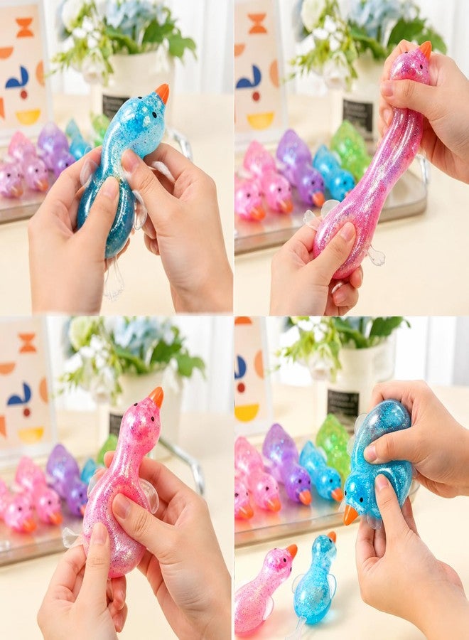 PYJ3DLAMP Cute Duck Squishy Soft Relief Ball Fun Squishy Duck Relaxing Sensory Fidget Stress for Anxiety Relief and Stress Relief (Pink) - Image 3