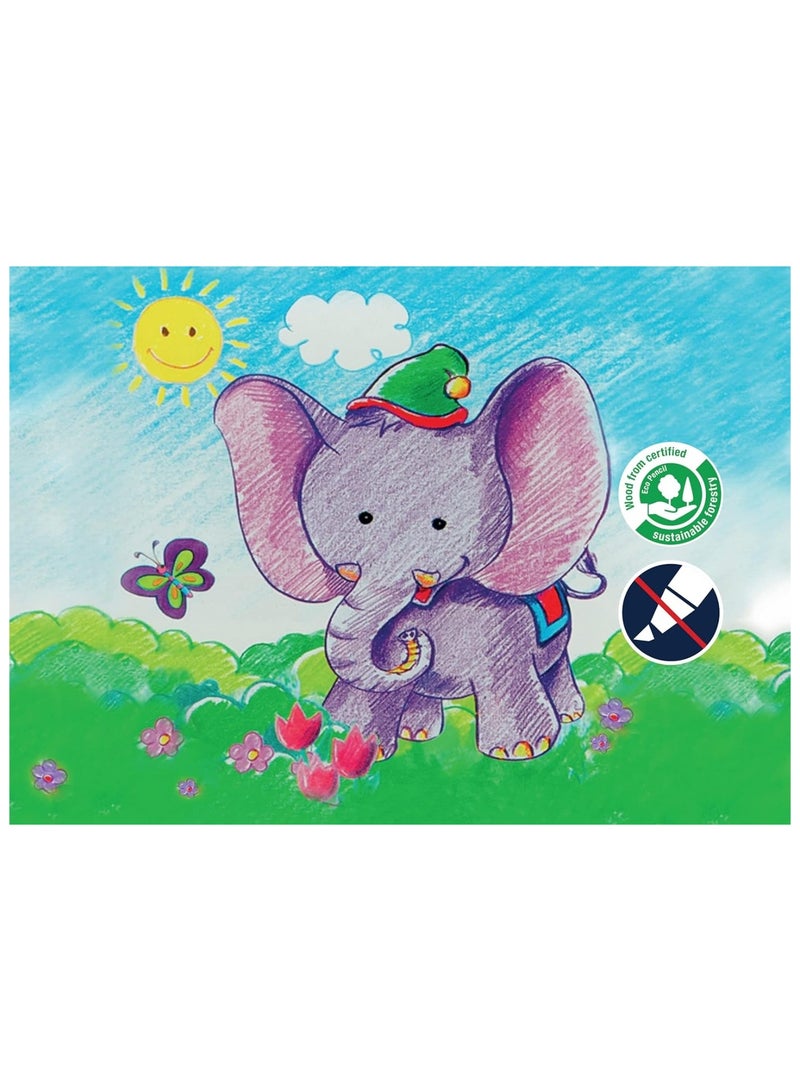 FABER-CASTELL 12 قطعة من أقلام الألوان الطبيعية متعددة الألوان - Image 4