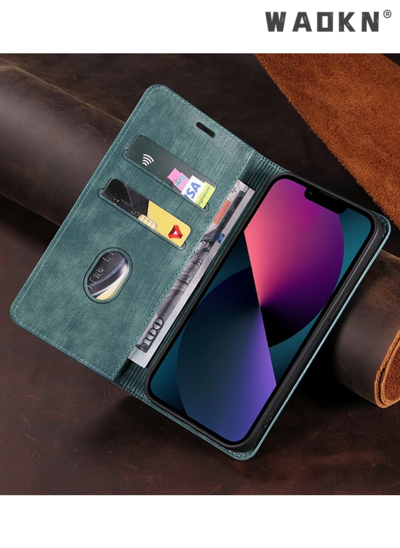 For Samsung Galaxy S24 Ultra Case,Luxury Leather Wallet Cover, Leather Wallet Case Classic Design with Card Slot and Magnetic Flip Flip Folding Case for Galaxy S24 Ultra Phone Shell 6.8'' Case