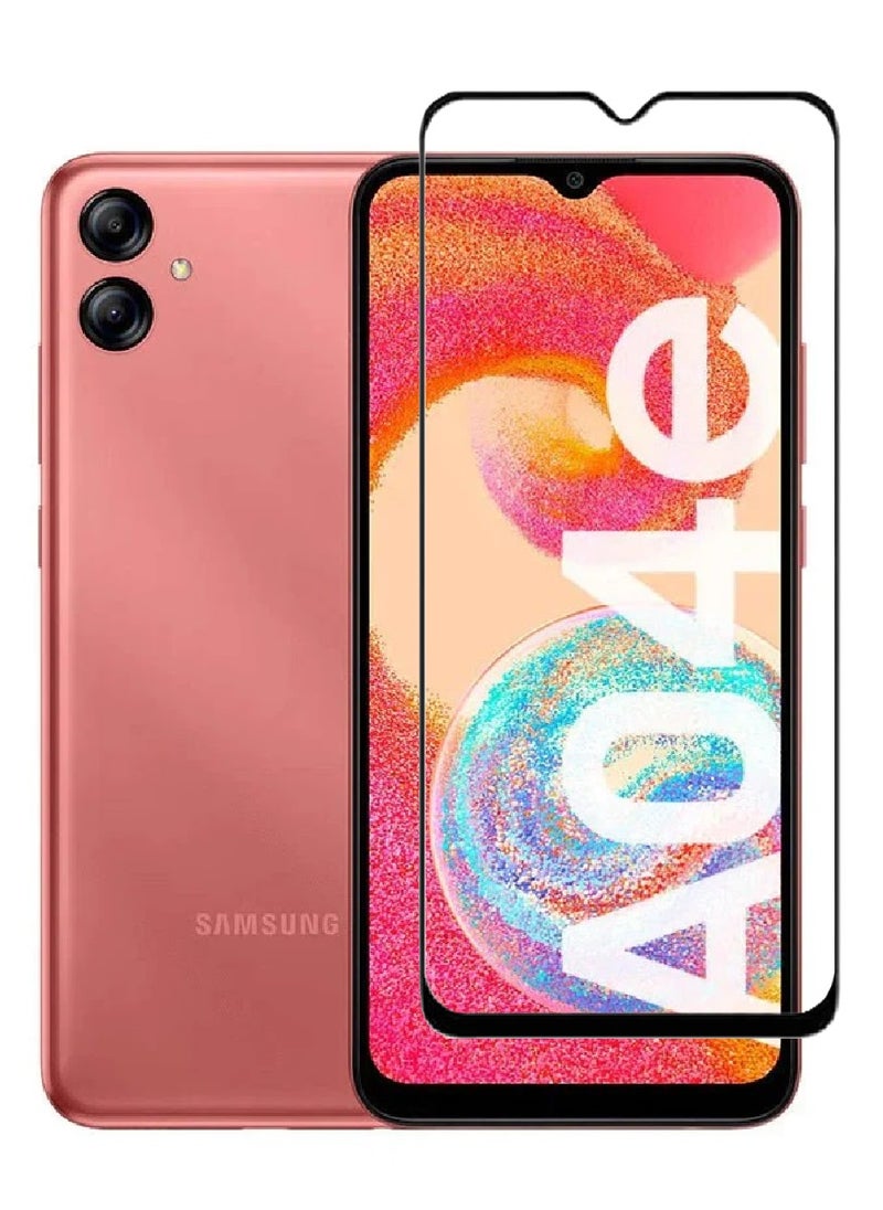 AINA Tempered Glass Screen Protector 5D Designed For Samsung Galaxy A04e Full Glue Edge to Edge Full Screen Coverage And Bubble Free - Image 1
