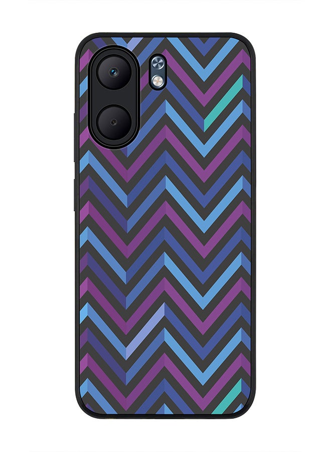 Stylizedd For Oppo A5x 5G / A5x 4G Case,Slim fit Camera Protection, Shockproof Thin Phone cover  - Deep Chevron