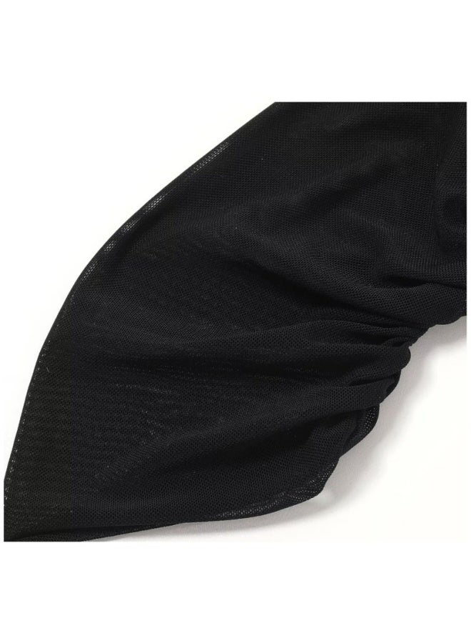 Women's Super Long Stretchy Ruched Mesh Tulle Sheer Gloves Stretchy Soft For Costume Opera Party 1920s Dance Performance Evening Event - Image 4