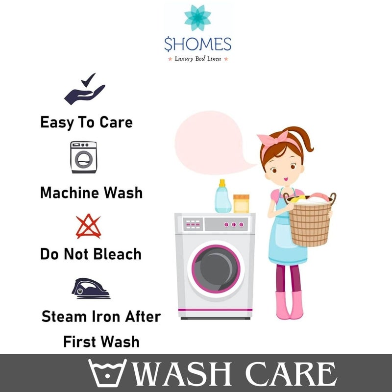 SHOMES أغطية مجموعة ديوان مطبوعة من القطن الناعم SHOMES 8 قطع 1 ملاءة سرير مفرد 60 × 90 مع 5 وسائد 16 × 16 2 أغطية وسائد 16 × 32 مزهر كريم - Image 5