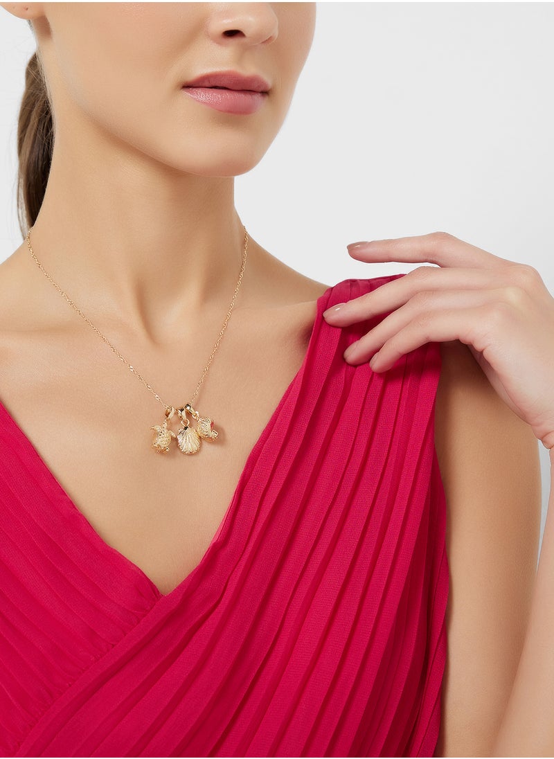 ELLA - 3 Mix Pack Quirky Pendant With Chain Necklace  With Two Mix Pack Pendants - Image 1
