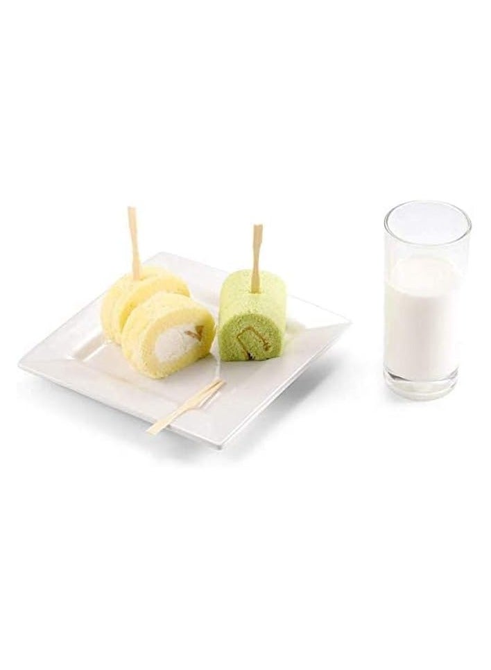 erorex Bamboo Forks 3.5 Inch,(100pcs) Mini Food Picks for Party, Banquet, Buffet, Catering, and Daily Life.  - Image 2