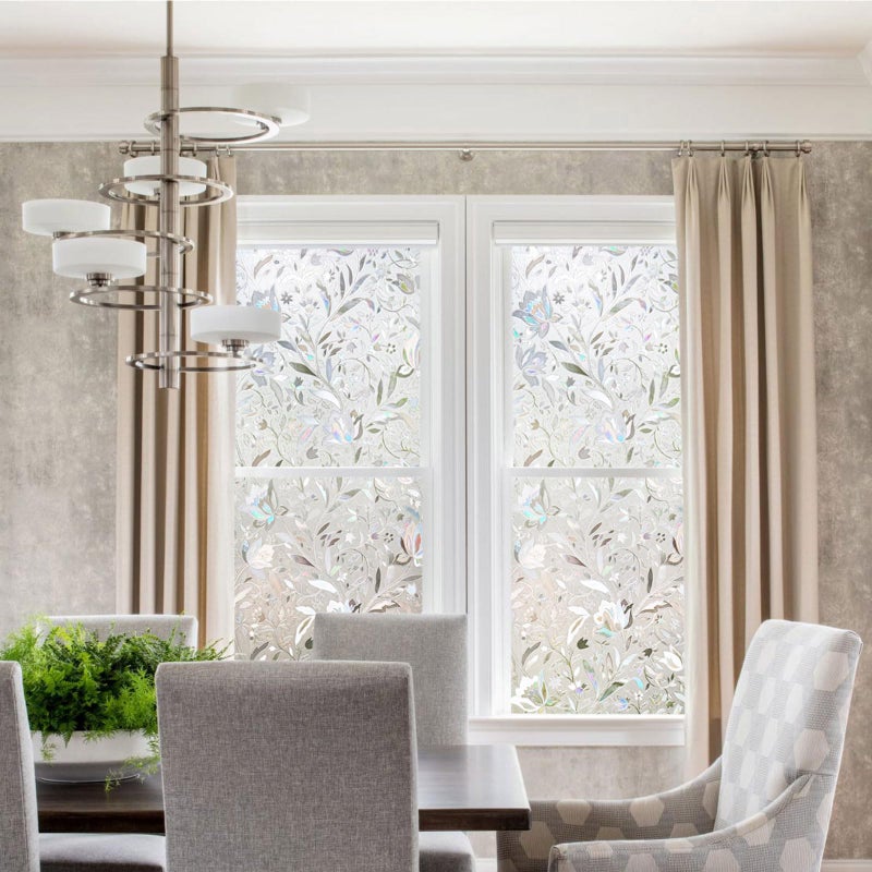 Kromapolis Window Film, Window Privacy Film, Window Vinyl Glass Covering, Stained Glass Decorative Film, Window Film Privacy Frosted Static Clings, Non-Adhesive, No-Glue (23.6 x 78.7 inch) - Image 3