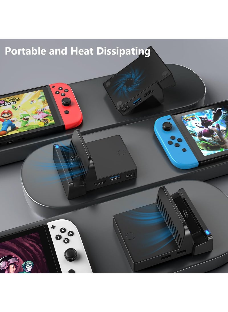 Portable Switch TV Docking Station with 4K/1080P HDMI and USB 3.0 - Dock for Nintendo Switch/Switch OLED Model (No Charging Cable) - Image 4