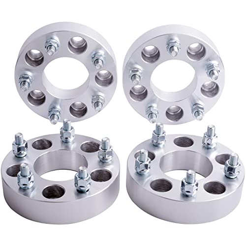 DCVAMOUS 4PC 5x5 to 5x4.5 Wheel Adapters 1.5 Inch 1/2"-20 Studs Compatible with Jeep 5 Lug 5x127 to 5x114.3 for 2007-2018 Wrangler JK JKU | 2006-2010 Commander XK | 1999-2010 Grand Cherokee WJ WK - Image 1
