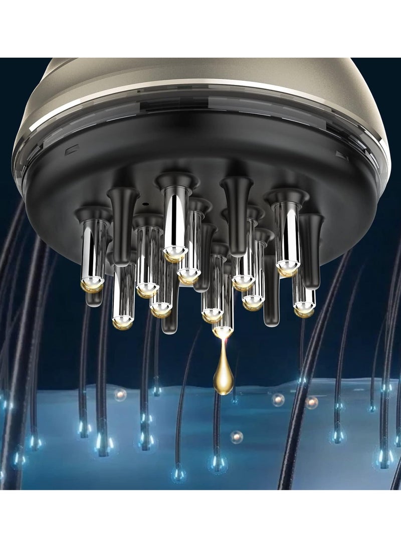 Hair Oil Applicator for Hair Regrowth Treatment - Scalp Massager Minoxidil Applicator Kit - 2 in 1 Scalp Comb Hair Oil Bottle and Hair Brush for Hair Loss Oil Neo Hair Growth Serum（green) - Image 4