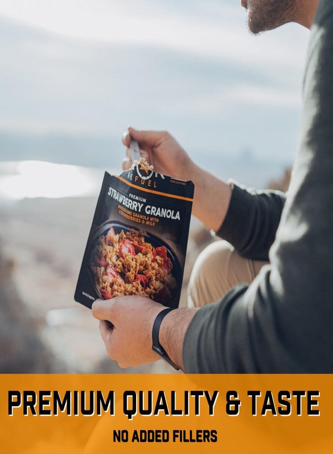 Peak Refuel Strawberry Granola 2-Pack | Freeze Dried Backpacking, Camping & Emergency Prep Food | 2 Servings Pouches - Image 2