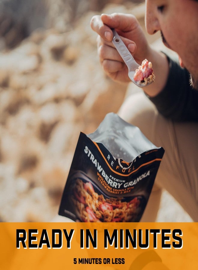 Peak Refuel Strawberry Granola 2-Pack | Freeze Dried Backpacking, Camping & Emergency Prep Food | 2 Servings Pouches - Image 4