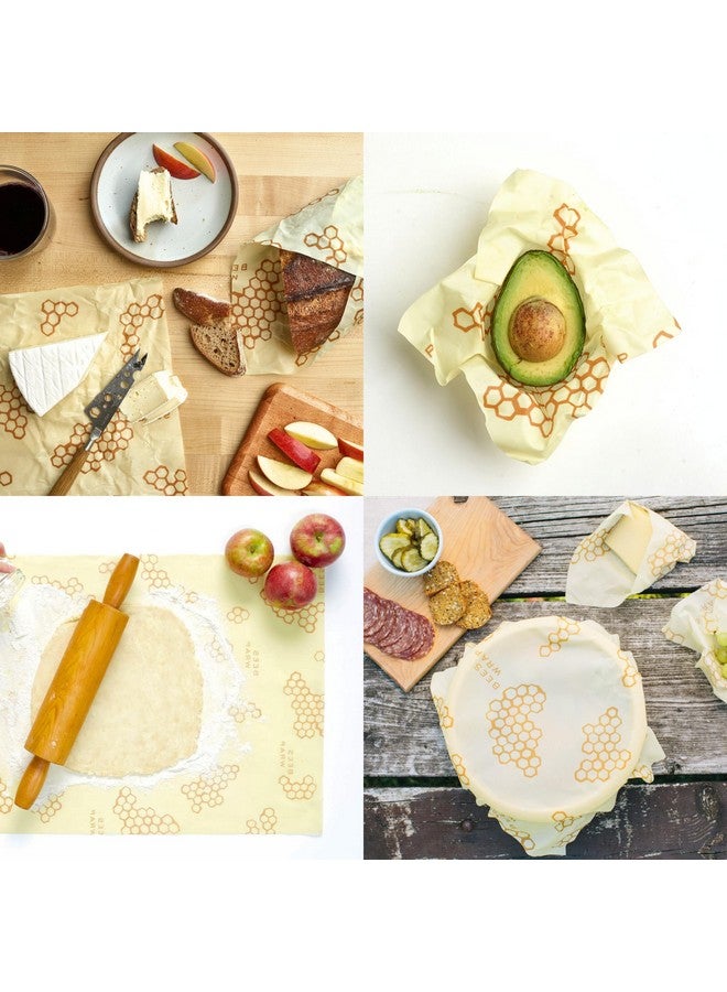 Bee's Wrap Bee's Wrap Reusable Beeswax Food Wraps Made in the USA, Eco Friendly Beeswax Wraps for Food, Sustainable Organic Cotton Wraps, XXL Cut To Size Wax Paper Roll, Honeycomb  - Image 2