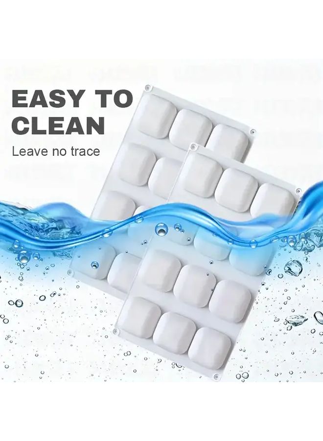1pc Square Silicone Baking Mold 12 Cavity Nonstick Reusable For Mousse Cake Soap Bread Chocolate - Image 2