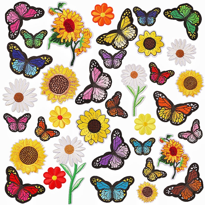 Iron On Patches: Multicolor Fine Quality Materials - Easy To Stick And Sew Embroidered Patches for DIY Clothing Decoration, Embroidery Enthusiasts - Image 1