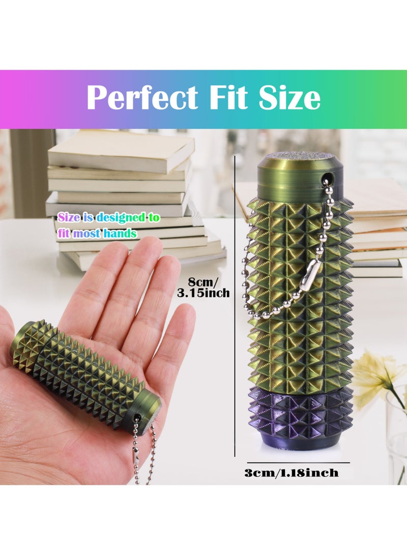 Spinners Grippies,2-in-1 Design of Little Ouchies Pain Stimming Fidget Toy with Keychain,Spiky Toys Stress Relief for Adults - Image 2