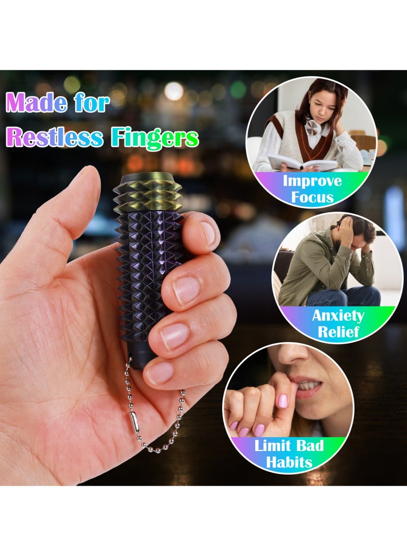 Spinners Grippies,2-in-1 Design of Little Ouchies Pain Stimming Fidget Toy with Keychain,Spiky Toys Stress Relief for Adults - Image 3