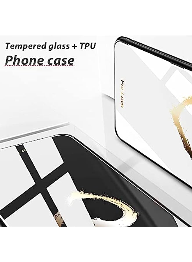 HuHa HuHa Case Cover Compatible For Honor 9 Lite Colorful Painted Glass Phone Case Black Love - Image 3