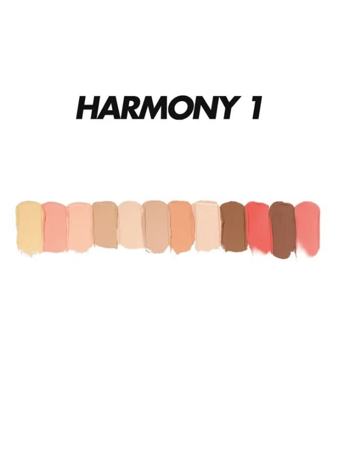 MAKE UP FOR EVER HD Skin All-In-One Palette Harmony 1 | Face Makeup Palette for Foundation, Blush & Contour - Image 3