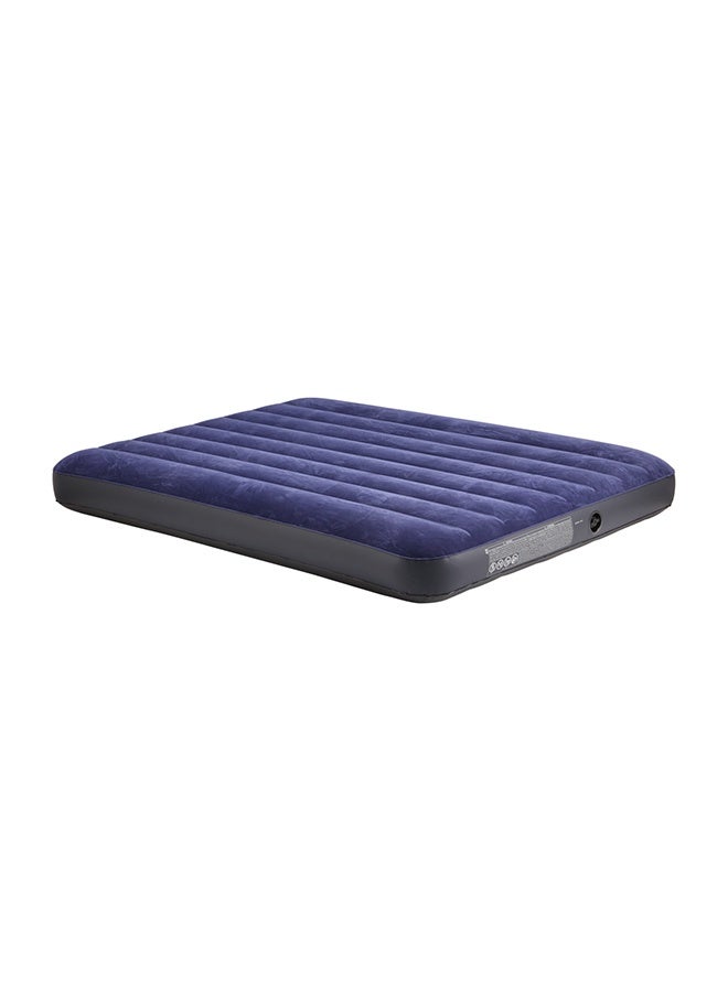 LAWAZIM Air Mattress - Queen Inflatable Bed with Raised Pillow, Soft Flocked Top, Durable Vinyl, and 2-in-1 Valve for Quick Inflation - Ideal for Camping, Guests, Travel & Home Use - 203x152x25cm - Image 4