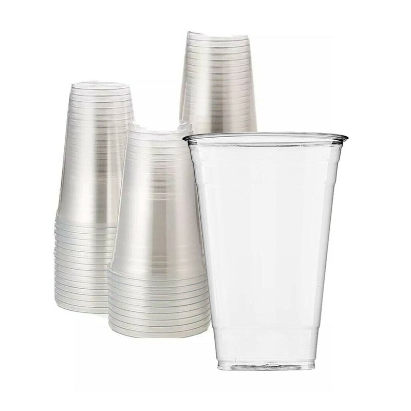 DHG PROFESSIONAL DHG PROFESSIONAL 24oz Crystal Clear PET Plastic Cups Disposable Cold Cups Case of 600 24oz 