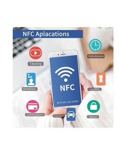 althiqahkey Ntag215 NFC Forum Type 2 RFID White PVC NFC Card For All NFC Mobile Phone and Devices also compatible to ntag213 althiqahkey.10 pieces  - Image 3