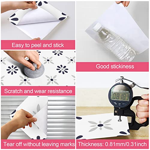 SVNOOC Peel & Stick Floor Tile Stickers, DIY Flooring for Kitchen, Dining Room, Bathrooms, Pet House and More, Self-Adhesive 8x8 inches,10 Pack (1006) - Image 5