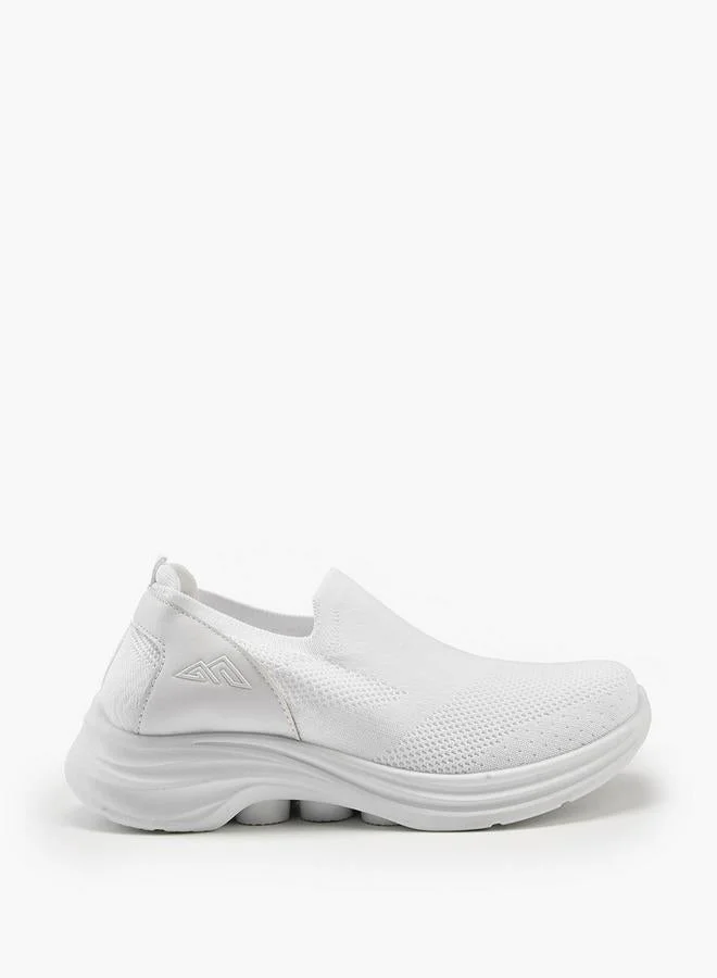Oaklan by Shoexpress Textured Slip-On Sports Shoes With Pull Tab