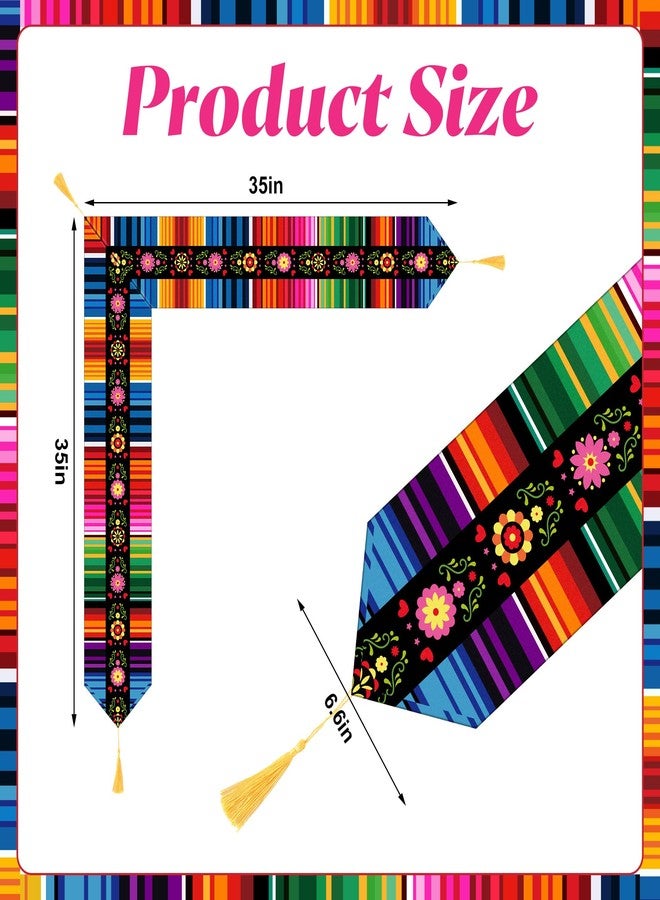 ويحبتي مجموعة من 4 قطع من أوشحة التخرج المكسيكية لعام 2025، وشاح سيرابي مكسيكي للأطفال بطول 70 بوصة مع شرابة، أوشحة صفية مكسيكية لحفل يوم التخرج - Image 2