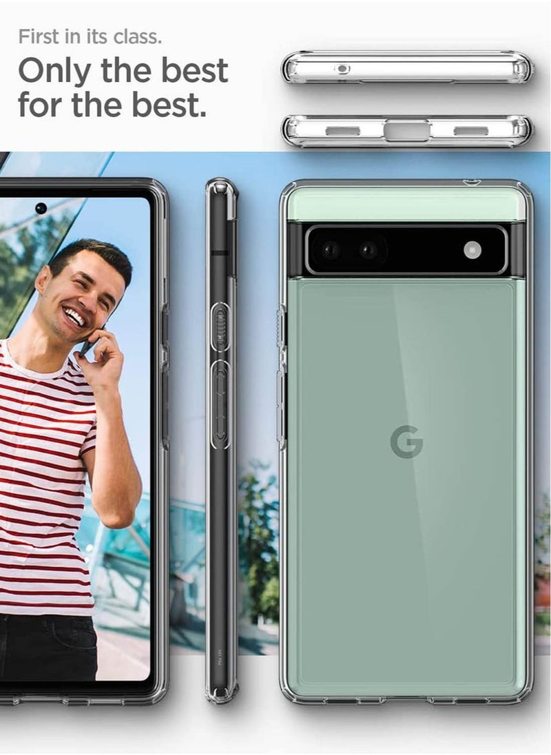 Spigen Ultra Hybrid Case Cover for Google Pixel 6a (2022) - Crystal Clear  - Image 3