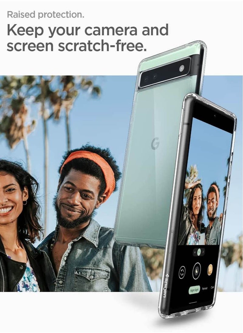 Spigen Ultra Hybrid Case Cover for Google Pixel 6a (2022) - Crystal Clear  - Image 4