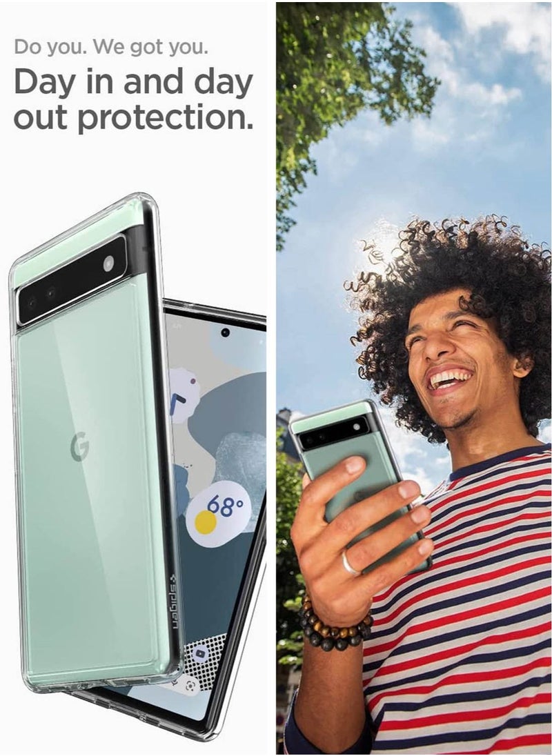 Spigen Ultra Hybrid Case Cover for Google Pixel 6a (2022) - Crystal Clear  - Image 5