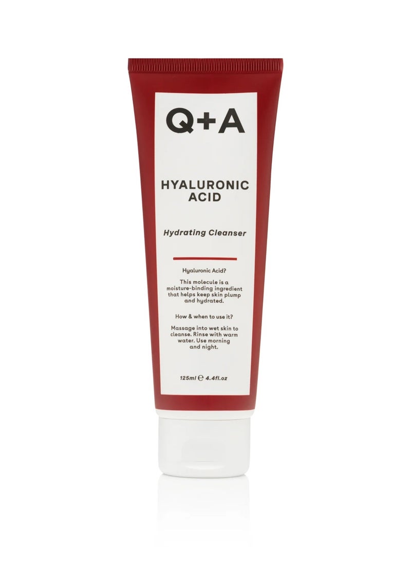 Q+A Hyaluronic Acid Facial Cleanser Hydrates, Cleanses And Smoothes Skin, Instead Of Feeling Dry-125ml - Image 1