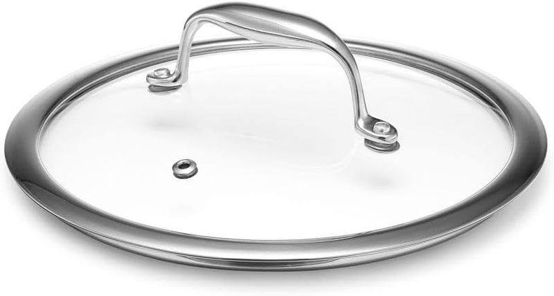HexClad Tempered Glass Lid, 8-Inch, Designed for Hybrid Cookware, Steam Vented, Dishwasher Safe - Image 1
