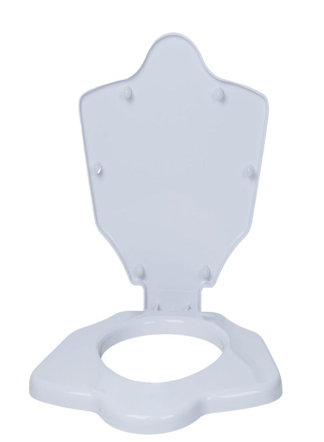 PARRYWARE Universal Series Plastic/PVC Regular SEAT Cover (White) | Designer Oval, Materials, Long Lasting | for Western Commode/Water Closet (WC), bathrooms P03-PAR-E81311C - Image 1