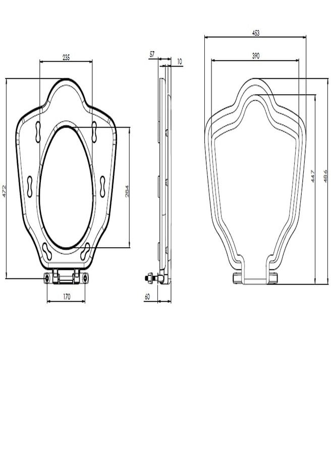 PARRYWARE Universal Series Plastic/PVC Regular SEAT Cover (White) | Designer Oval, Materials, Long Lasting | for Western Commode/Water Closet (WC), bathrooms P03-PAR-E81311C - Image 4